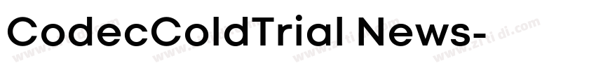 CodecColdTrial News字体转换